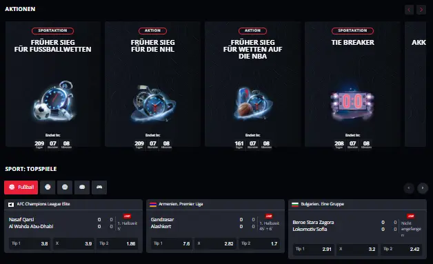 Casino Spiele & Wetten sport